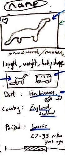 mobile first dinodirectory sketches co-design